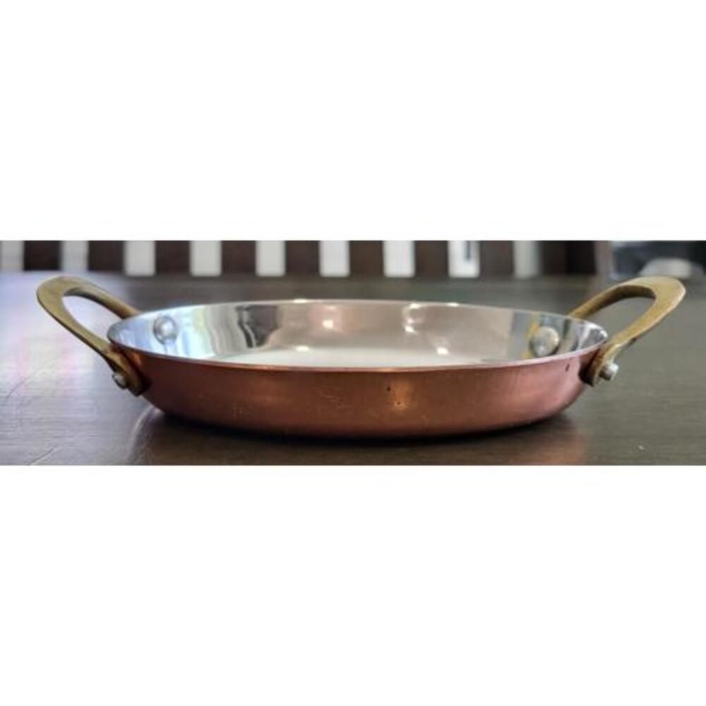 Vintage Copper Plated Stainless Steel Mini au Gratin